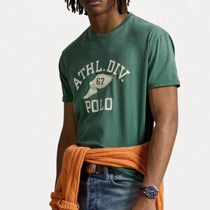 Polo Ralph Lauren Athl. Div. Jersey Graphic T-Shirt Color: Green Size: S  NWT